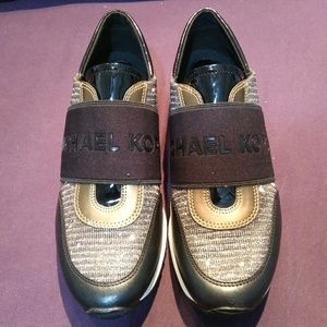 Michael Kors Shoes - Michael Kors MK Trainers Black/Bronze Michael Kors Shoes - Michael Kors MK Trainers Black/Bronze
